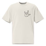 Love You Too Oversized faded t-shirt