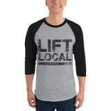 RxD Lift Local 3/4 Classic Baseball Shirt