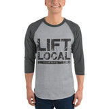 RxD Lift Local 3/4 Classic Baseball Shirt