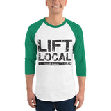 RxD Lift Local 3/4 Classic Baseball Shirt